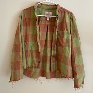 Hand Bleached and Hand Cut Flannel